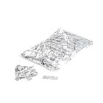 MAGIC FX METALLIC CONFETTI RECTANGLES 55X17MM - WHITE