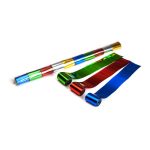 MAGIC FX METALLIC STADIUM STREAMERS 20M X 5CM - MULTICOLOUR